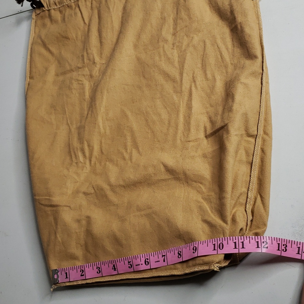 Louis Vuitton 100% Cotton Large Logo Drawstring Dust Bag Soft Neutral Italy - Picture 11 of 11